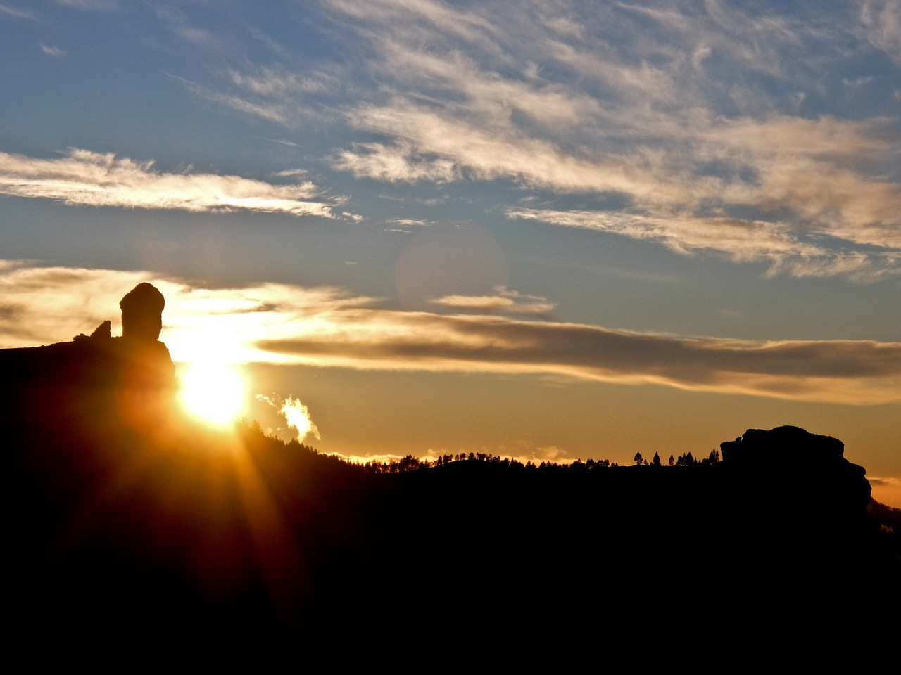 Sunset Roque Nublo 