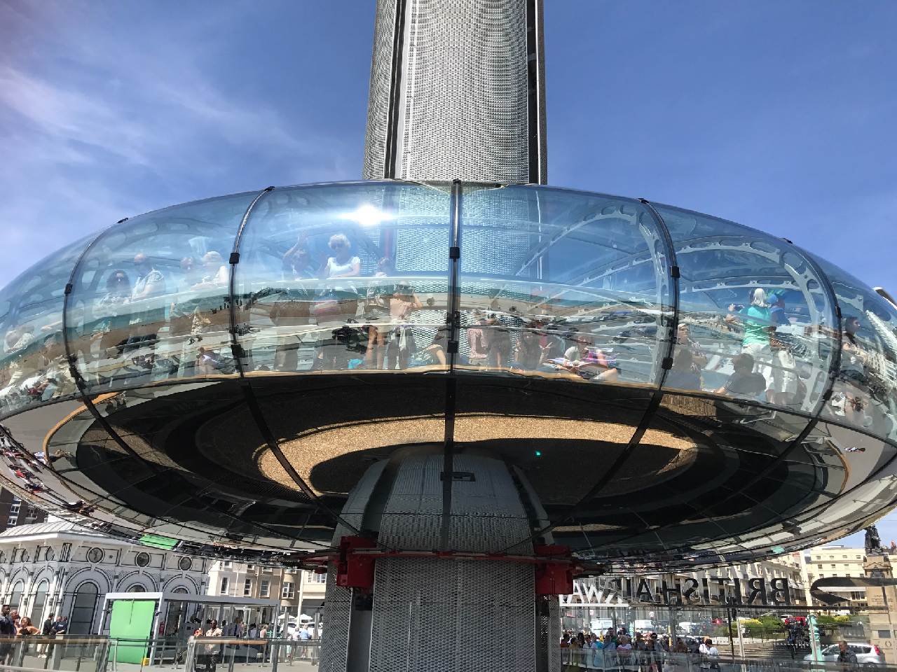 Taking off in the BA i360 in Brighton