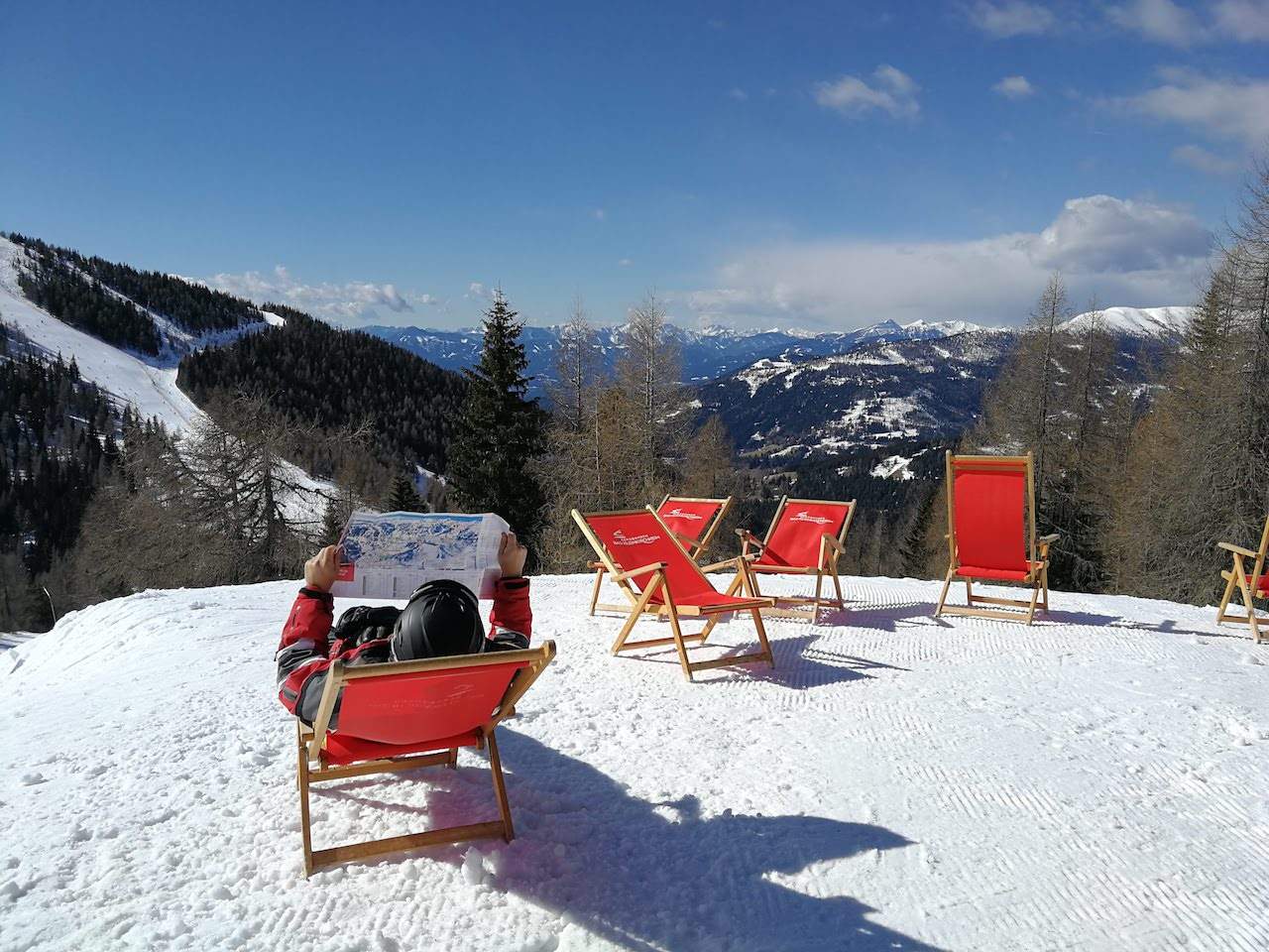 Chilling on the slopes at St. Oswald